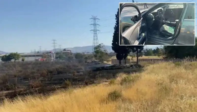 İzmir’deki Otluk Alan Yangını AVM Otoparkında Panik Yarattı