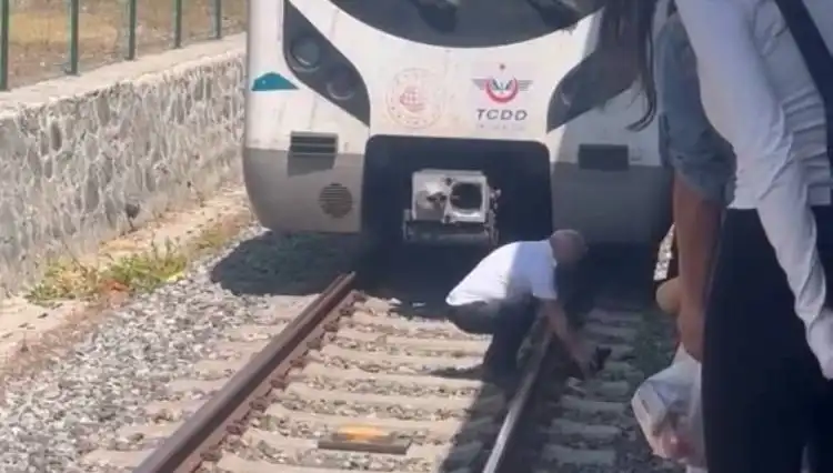 Marmaray'da Gözler Çiğdem Dedi: Makinist Kediyi Kurtardı, Yolcular Alkışladı