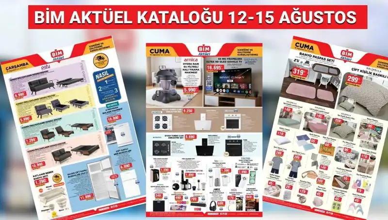 BİM 12-15 Ağustos 2025 Aktüel Kataloğu: Alışverişte Fırsatlar Karşınızda!